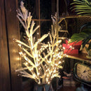 Natuurlijke Elegante Wilgentaklamp met USB-lichttakken - 60 Warm Witte LED's - 70 cm Hoogte - 3 Takken