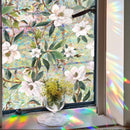 PVC glasfolie bloemen 40x100 cm - Zelfklevend, Privacy & UV
