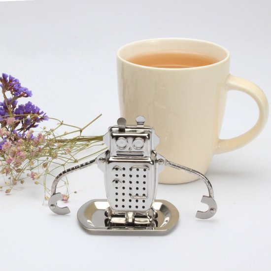 RVS Robot Theezeefje – Herbruikbaar Theeaccessoire