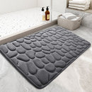 Badkamermat 50x80 cm - Luxe, anti-slip, grijs