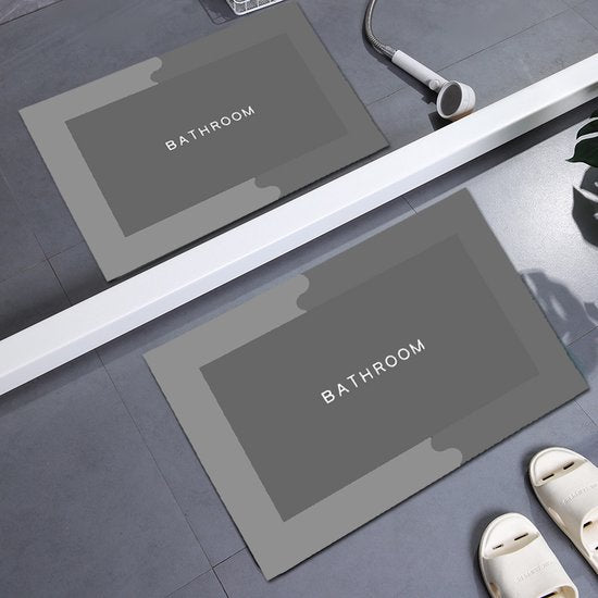 Unikorf Super Absorberend Antislip Badmat 40x60 Grijs