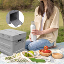 Opvouwbare opbergbox met grote capaciteit - grijs