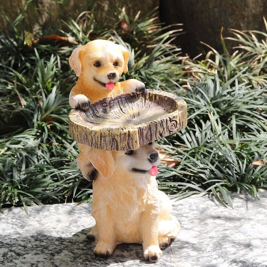 Unikorf Resin Vogelvoeder Hondenontwerp 9x10x19cm