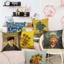 Sierkussensloop 45x45 cm - van Gogh, Vaas met Irissen