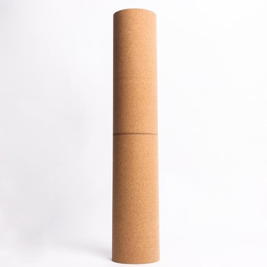 Yoga mat - Natuurlijk kurk en TPE - vrij van schadelijke stoffen, hypoallergeen en 100% (biologisch) afbreekbaar - zeer geschikt voor Yin Yoga en Kundalini Yoga met draagtas en draagband- 183x66x0,5 cm - lotus