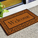 Kunststof deurmat Welcome 60x80 cm kokoslook antislip PVC