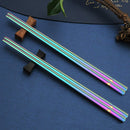 Roestvrijstalen Rainbow Chinese Eetstokjes - 5 paar
