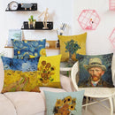 Sierkussensloop katoen/linnen 45x45 cm van Gogh Korenveld