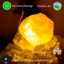 Natuurlijke Roze Himalaya Zout Crystal Rock -werkt op USB- Led-lichtsnoer 1 meter 10 lampjes