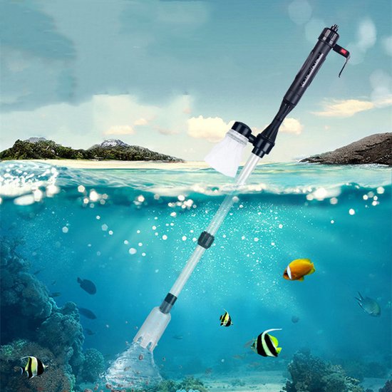 Unikorf 3-in-1 Aquarium Stofzuiger (2 modi) - Donkerblauw