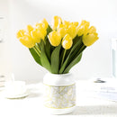 10 stuks kunsttulpen realistisch geel - duurzaam