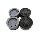 4 Wasmachine Trillingsdempers - Antislipmatjes - Zwart