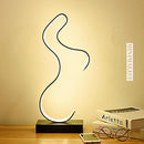 Bureaulamp - LED - Abstract Paard decoratief - heeft 3 verschillende wit licht standen - Zwart
