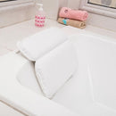 Luxe Bad kussen Met 7 Anti-Slip Zuignappen-Orthopedisch Hoofd, Nek & Schouders Steun-Heerlijk Voor In Bad en Jacuzzi-Waterdicht -wit