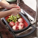 Opvouwbare wasbak, draagbare opvouwbare wasbak, afvoermand,
