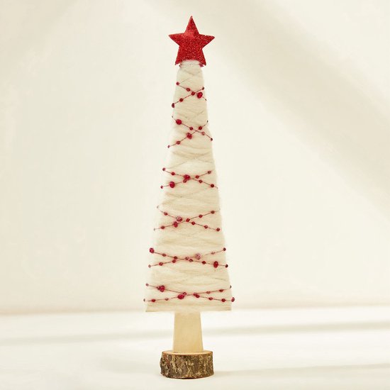 7-delige luxe kerstdecoratieset – Vilten rendieren, kerstbomen en schapen – Unieke feestelijke versiering van hoogwaardige kwaliteit