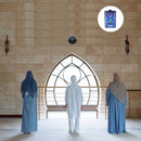 Multifunctionele Interactieve Educatieve Gebedsmat - Islamitische Educatief- Leer en Verfijn Salah Stap voor Stap met Aanraaktechnologie-blauw 111*71CM