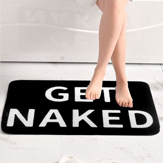 Grote GET NAKED Antislip Badmat - Zacht en Absorberend 50x80