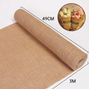 Linnen inpakpapier 49x300 cm - Scheurbestendig