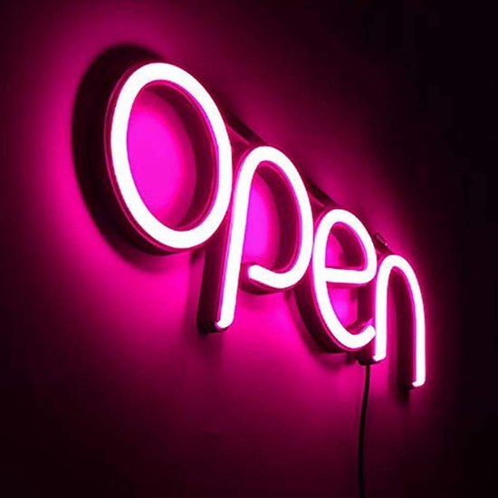 Xtraworks LED Neon Open Bord - Roze Hanglamp