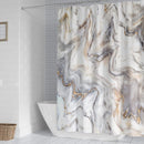 Waterdicht douchegordijn marmerpatroon 180x200cm lichtgrijs