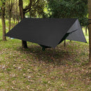 Outdoor Draagbaar Zonnescherm Met Opbergtas - Waterdicht - Tarps voor Kamperen 300 *300cm - 3-4 Personen -zwart