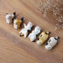 6x Keramische Kat Eetstokjeshouders – Vaatwasserbestendig