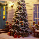 1,7m LED Kerstladder met Klimmende Kerstman –Kerstboomdecora