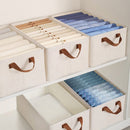 2 stuks Duurzame Katoen-Linnen Opbergbox met Stalen Frame - 25L - Opvouwbaar en Stapelbaar - Ideaal voor Kleding en Speelgoedopslag 47x29x19 cm