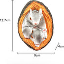 Realistisch Eekhoorn Tuindecoratie Beeldje van Hars 9x4x12.7