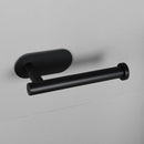 Toiletrolhouder RVS Zelfklevend Zwart - Geen Boren