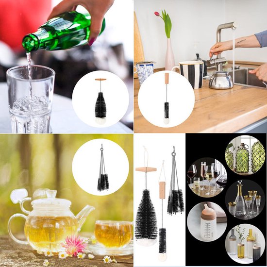 12-delige flessenborstelset voor SodaStream & glazen flessen