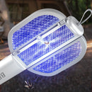 2 in 1 Ophangbare Muggenmepper- USB Oplaadbaar-1200 mAh Batterij-UV-lamp- wit en grijs