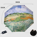 Opvouwbaar paraplu - Zonbescherming Anti-Uv UPF50 + -Windproof- Stevig paraplu - Automatisch -Van Gogh