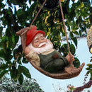 Hangende tuinkabouter - Oude man in hangmat - Tuindecoratie