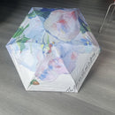 Opvouwbare Paraplu met Witte Rozen Schilderij - Zonbescherming Anti-UV UPF50+ - Windproof - Compact en Draagbaar - Lichtgewicht - Duurzaam Ø102cm