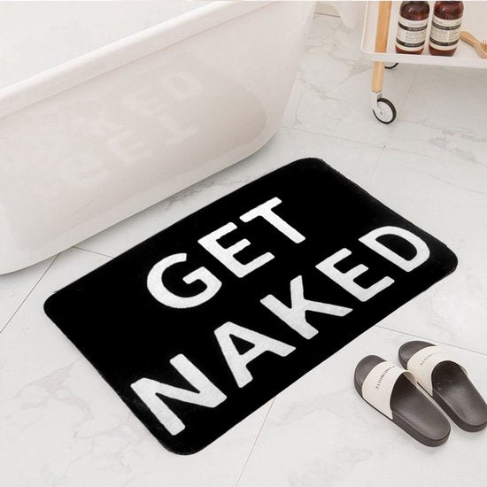 Grote GET NAKED Antislip Badmat - Zacht en Absorberend 50x80