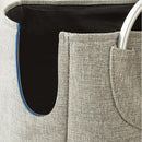 Opvouwbare Oxford stoffen wasmand 42L - Grijs