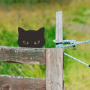 Unikorf 2-delige IJzeren Kattenspion Tuindecoratie Zwart