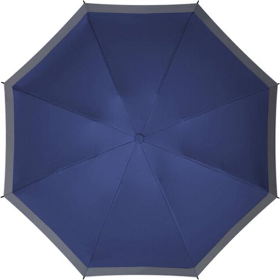 Opvouwbare Windproof Paraplu UV-SPF 50+ - Marineblauw
