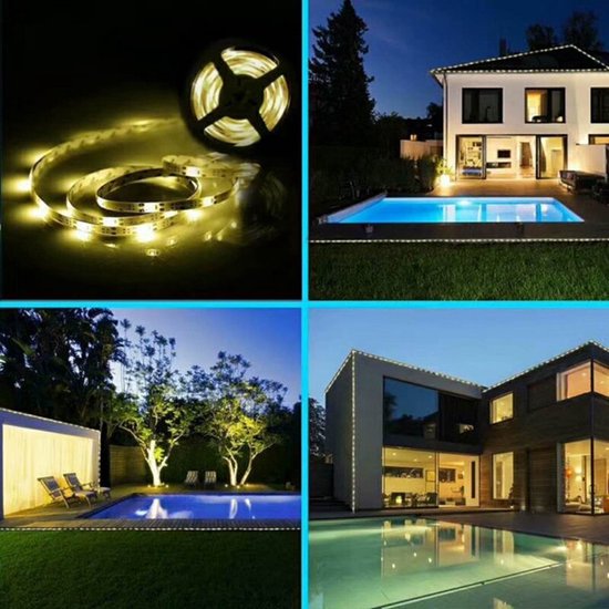 Zonne-energie Lichtstrip Buiten - Warm Wit - 3m