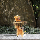 Unikorf Resin Vogelvoeder Hondenontwerp 9x10x19cm