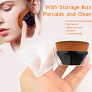 2 stuks Groot formaat Foundation Brush - Synthetische borstelharen voor een natuurlijke en egale make-up