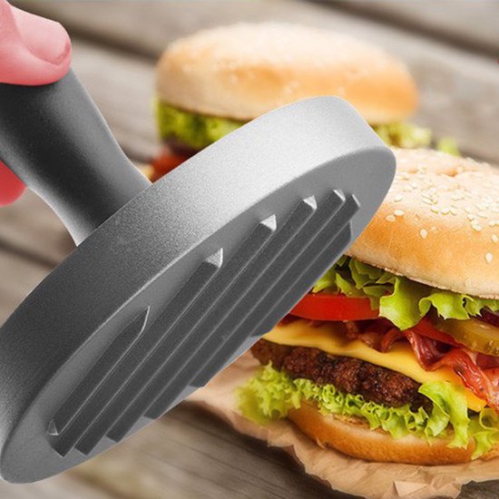 TDR-Hamburgerpers-Hamburger maker-Antiaanbaklaag-BBQ-Kookgerei (+ 100 gratis waxpapiertjes )