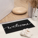 Nordic simple welkom GROOTE vloermat zwart 60*90