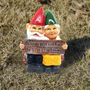 Liefdevolle Tuinkabouters - Een Symbolisch Ornament van Liefde en Geluk 11.5x7x15.5cm