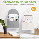 2 stuks Opvouwbare Hangende Opbergtassen Katoen-Linnen