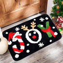 2 stuks Luxe Kerst Vloerkleden– Feestelijke Design – Antislip, Zacht en Waterabsorberend -40x60 cm