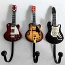 Gitaar Kapstokhaken Set – 3-pack – Metaal – Zwart – Decoratieve Wandhaken Muziek – Kapstokhaak Gitaarvorm