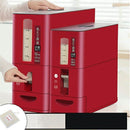 TDR-Japans Rijst/Granen Container/Dispenser/ Opbergdoos - 12KG inhoud - rood